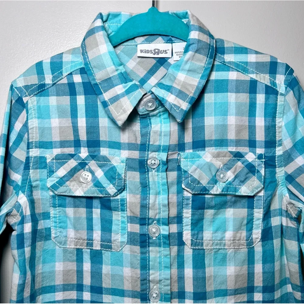 Boys 2T Plaid Button Up Shirt Set 3 Cotton Carter’s Children’s Place Kids R Us